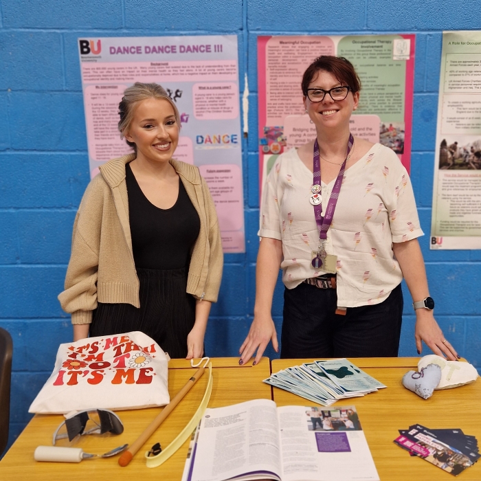 Maisie (left) at an OT event